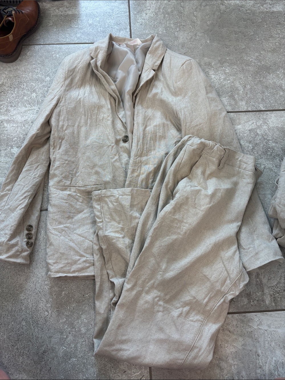Cat & Jack Linen blend suit